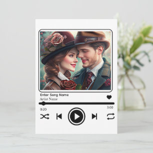Custom Photo Music Player Kaart