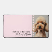 Custom Photo Name Funny Dog Quote Pastel Pink  (Recto)