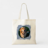 Custom Photo & Name Golden Retriever Mom tote bag (Dos)