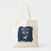 Custom Photo & Name Golden Retriever Mom tote bag (Devant)