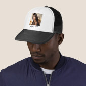 Custom Photo Name Hat | Personalized Trucker Cap (In situ)