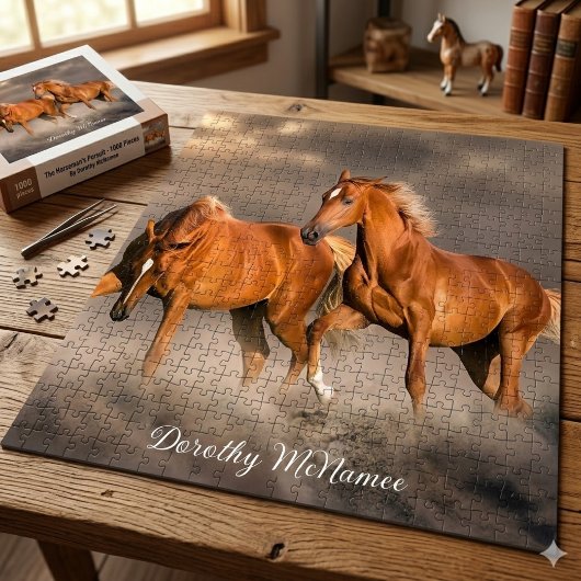 Custom Photo & Name Jigsaw Puzzle Gift