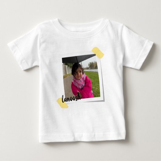 Custom Photo & Name Kids T-Shirt (Devant)