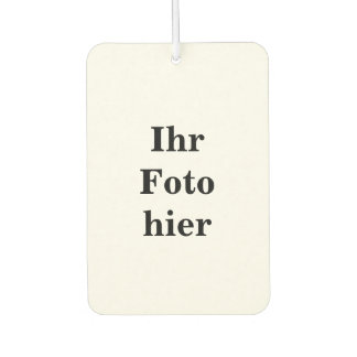 Custom photo name personalized Autolufterfrischer Luchtverfrisser