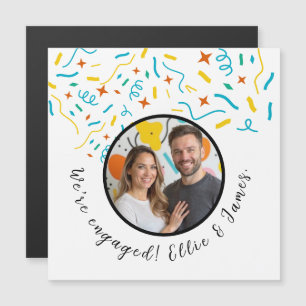 Custom Photo Name Verloving Announcement Kaart