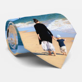 Custom Photo Neck Tie Personalized Name Stropdas (Opgerold)