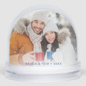 Custom Photo Our First Christmas Snow Globe (Avant)