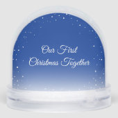 Custom Photo Our First Christmas Snow Globe (Arrière)