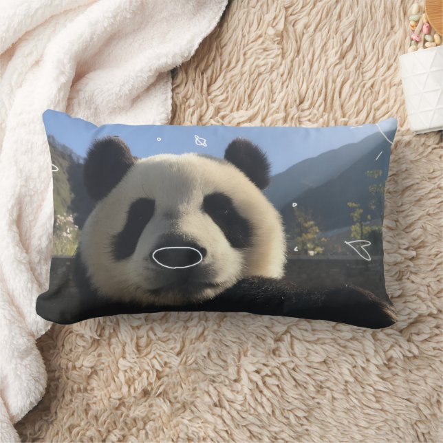 Custom Photo Panda Pillow Kussen (Deken)