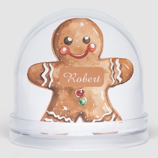 Custom photo personalized gingerbread man  (Avant)