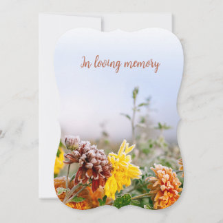 custom photo personalized memorial funeral card kaart