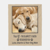 Custom Photo Pet Dog Fleece Deken (Voorkant)