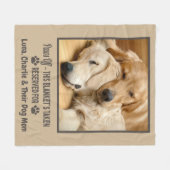 Custom Photo Pet Dog Fleece Deken (Voorkant (Horizontaal))