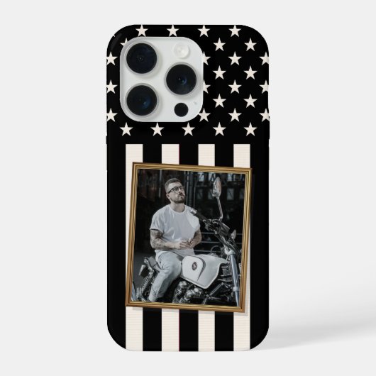 Custom Photo Phone Case, USA Flag Patriotic (Verso)