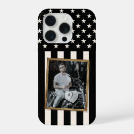 Custom Photo Phone Case, USA Flag Patriotic iPhone 15 Pro Hoesje