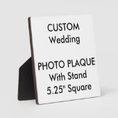 Custom Photo Plaque 5.25" Square (Recto)