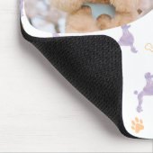 Custom Photo Poodle Lavender Mouse Pad for Dog Mom Muismat (Hoek)