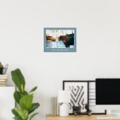 Custom Photo Poster With Text Modern Family Pet (Bureau à domicile)