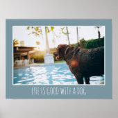 Custom Photo Poster With Text Modern Family Pet (Devant)