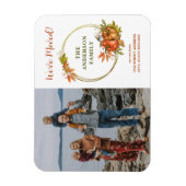 Custom Photo Pumpkins Herfst New Address We moved Magneet (Verticaal)