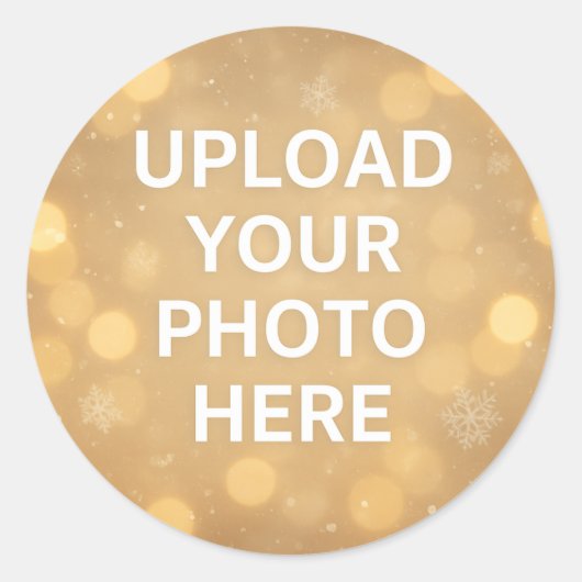 Custom Photo Ronde Sticker (Voorkant)