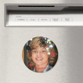 Custom Photo Round Magnet Magneet (Insitu (Vaatwasser))