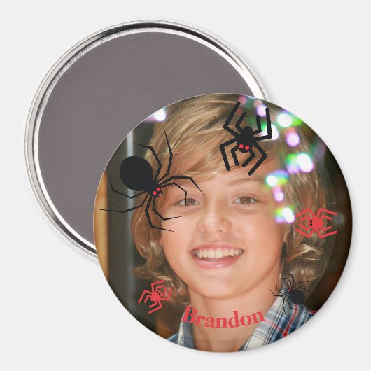 Custom Photo Round Magnet Magneet (Voorkant / Achterkant)