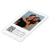 Custom Photo Save the Date Wedding magnet Magneet (Linkerzijde)