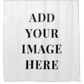 Custom Photo Shower Curtain Add Your Text Bathroom Douchegordijn (Voorkant)