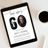 Custom Photo Sixty Birthday Invitation For Adults