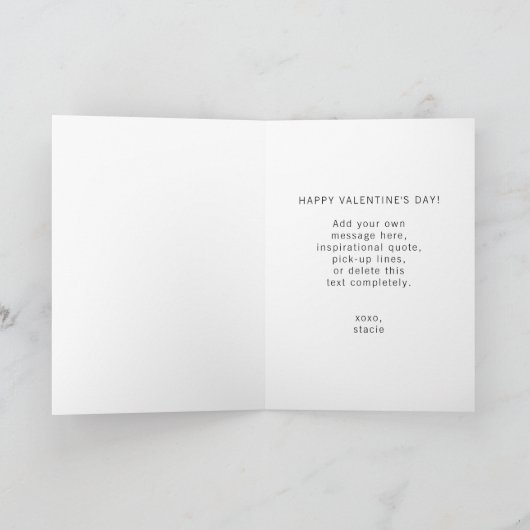 CUSTOM Photo Snoring Loud Cheeky Romantic Funny Kaart (Binnen)