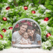 Custom Photo Snow Globe – Personalized Gift (Noël)
