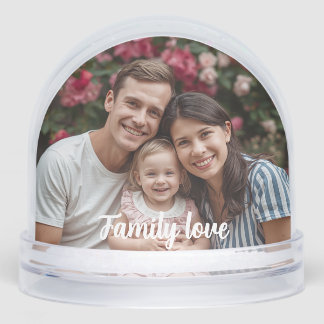 Custom Photo Snow Globe – Personalized Gift Sneeuwbol