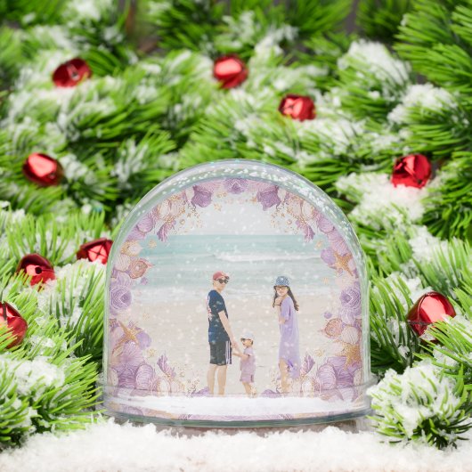 Custom Photo Snow Globe shells– Personalized Gift (Noël)