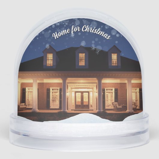 Custom Photo Snow Globe with House Keepsake Gift (Avant)