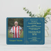 Custom Photo Soccer Testimonial Party Invitation (Debout devant)