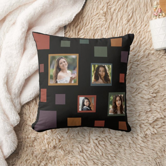 Custom Photo Squares Kussen (Deken)
