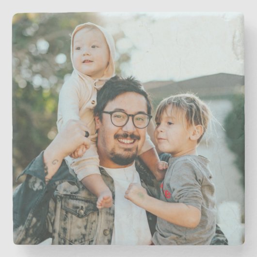 Custom Photo  Stenen Onderzetter (Voorkant)