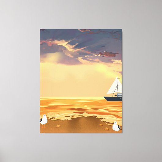 Custom Photo Stretched Canvas Print Personalized (Voorkant)