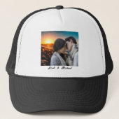 Custom Photo Text Hat | Personalized Trucker Hat Trucker Pet (Voorkant)