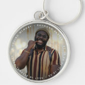 Custom Photo & Text Memorial Sleutelhanger (Voorkant)