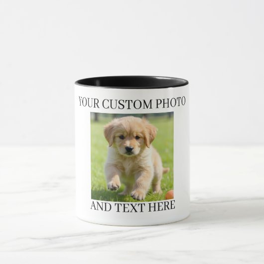 Custom Photo & Text Mug Personalized Gift Coffee Mok (Midden)