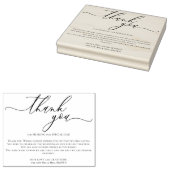 Custom Photo Thank You large scale Rubberstempel (Gestempeld)
