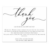 Custom Photo Thank You large scale Rubberstempel (Afrduk)