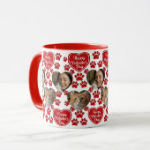 Custom Photo Valentine’s Day Cat Lover Mug  (Devant gauche)