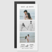 Custom Photo Wedding Save the Date magnet (Devant / Derrière)