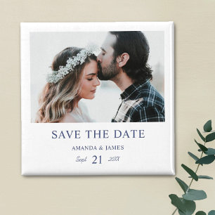 Custom Photo Wedding Save the Date Magnet