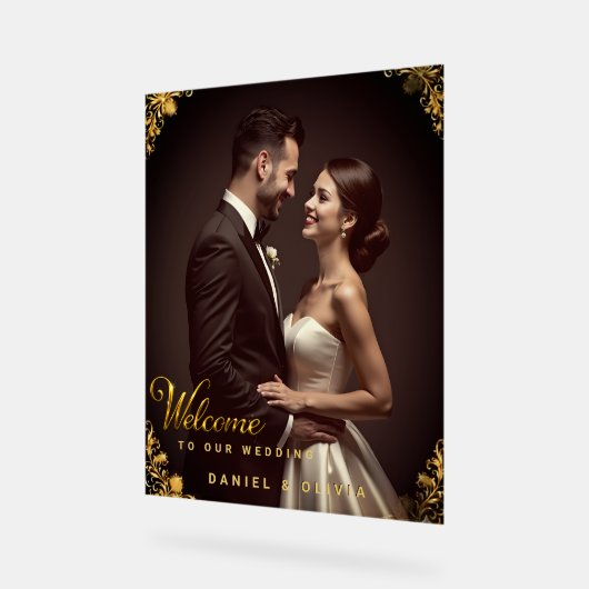 Custom Photo Wedding Welcome  (Angle)