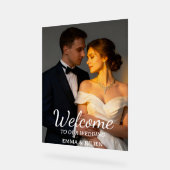 Custom Photo Wedding Welcome Foam Board Sign (Angle)
