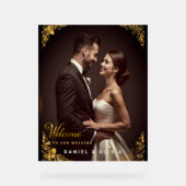 Custom Photo Wedding Welcome Sign Foam Board (Recto)